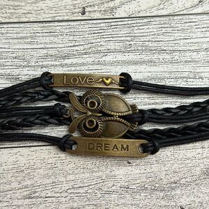 Braided Owl Bracelet